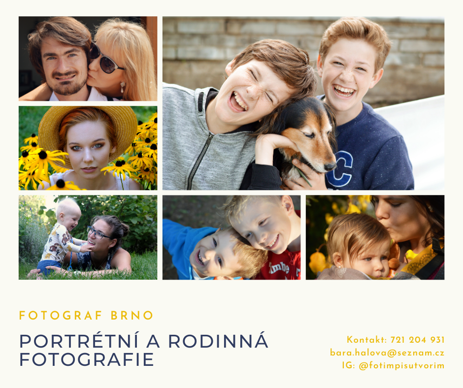 Portrétní, párová a rodinná fotografie Brno